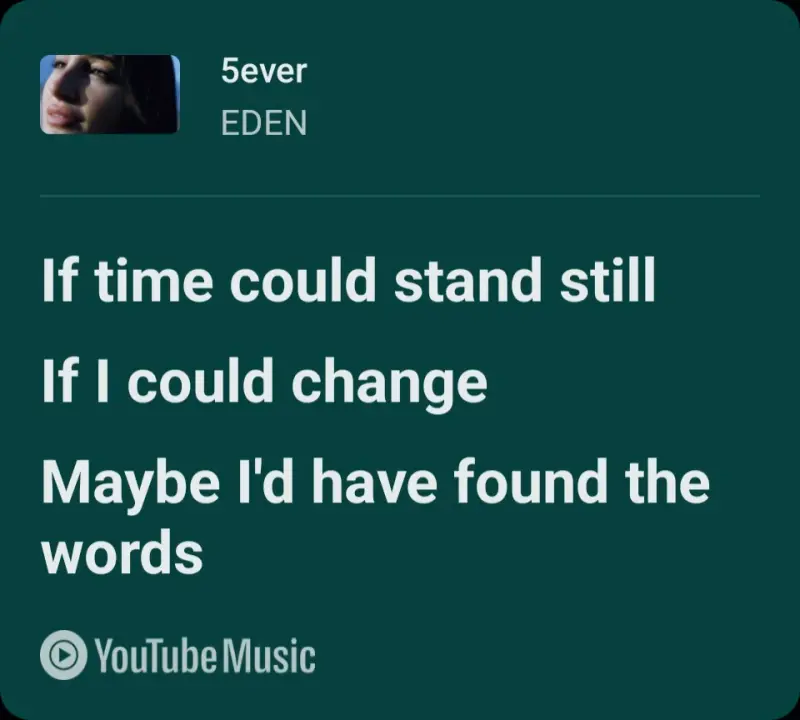 lyrics 5ever eden
