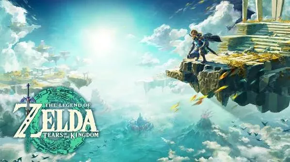 Link overlooking the sky islands of Hyrule
